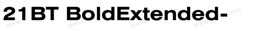 21BT BoldExtended字体转换